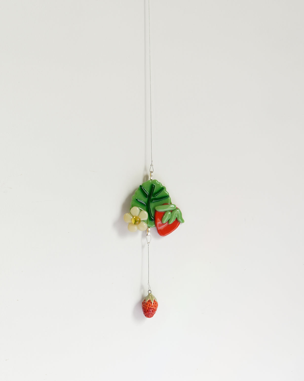 Fraisier - Suspension en verre fusion