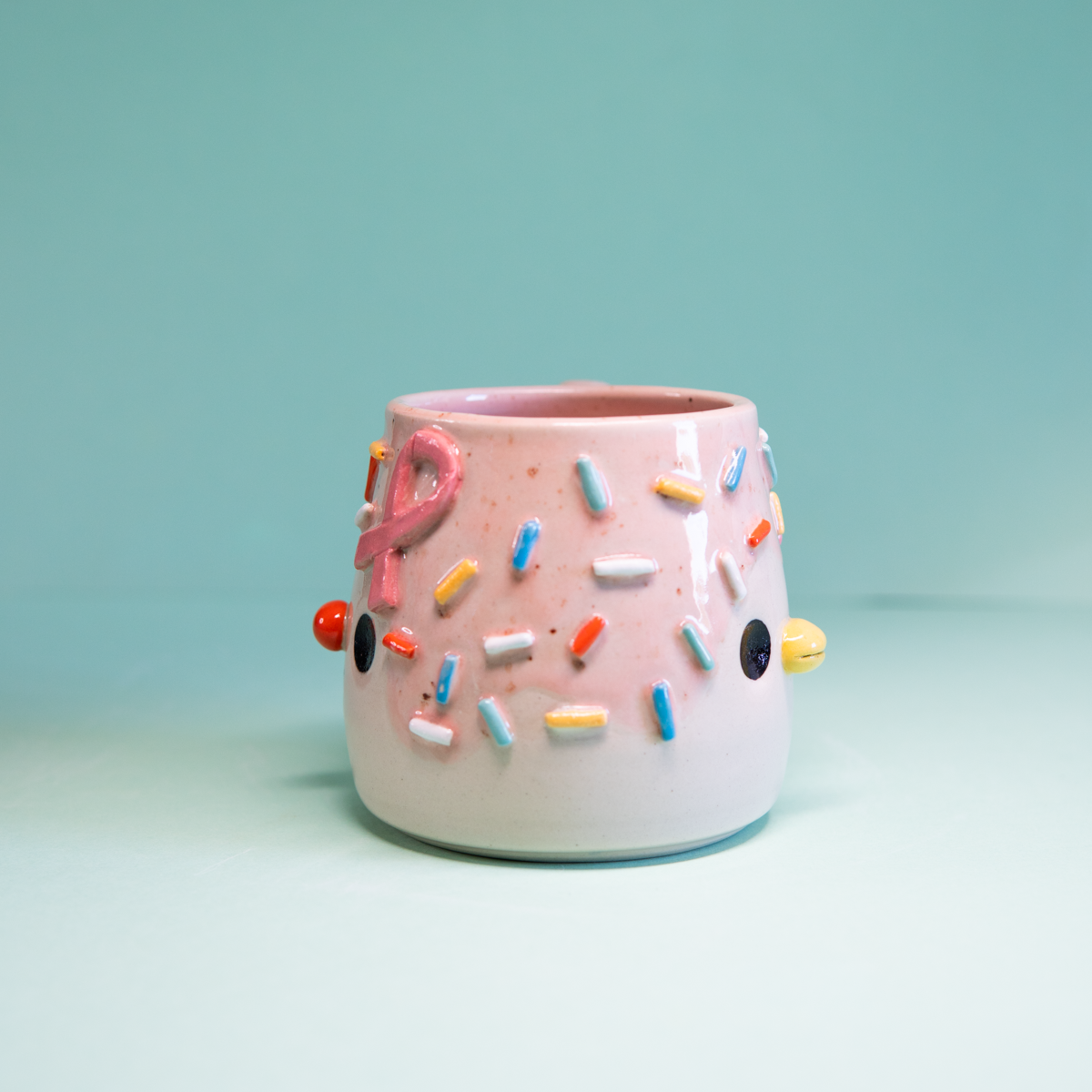 Octobre Rose - ligue contre le cancer - Tasse 400ml Recto Verso