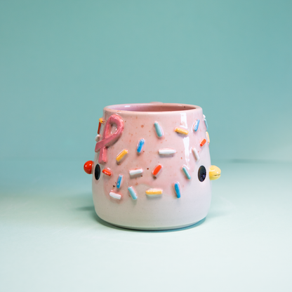Octobre Rose - ligue contre le cancer - Tasse 400ml Recto Verso