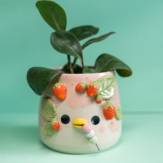 Dango à la fraise - Cache Pot - très léger défaut