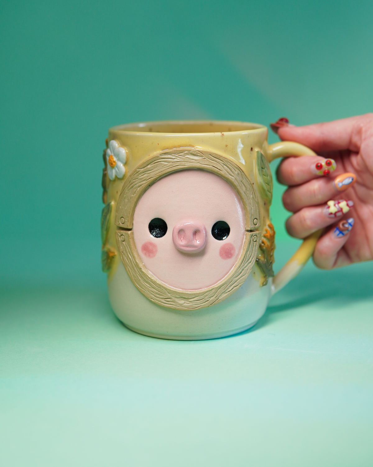 Cottage, canard & cochon - Tasse 650ml Recto Verso - Très léger défaut