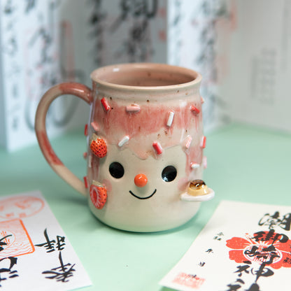 Taiyaki & Pudding fraise - Tasse 550 ml