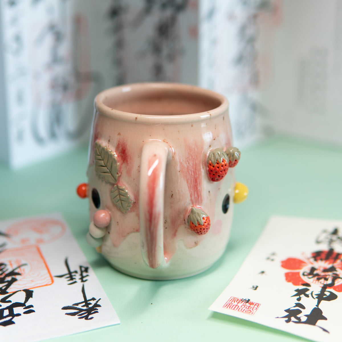 Kakigori, Hanami dango et fraises - Tasse 500 ml