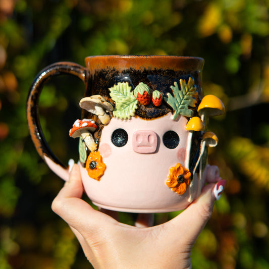 Cochon champêtre - Tasse 600 ml