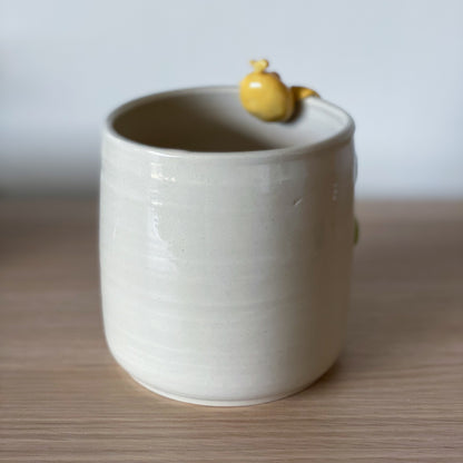Canari suspendu - Pot de fleur
