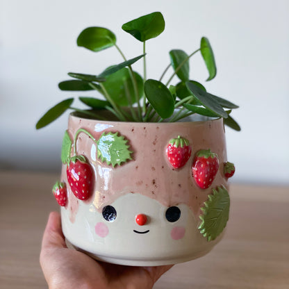 Fraises 02 - Pot de fleur