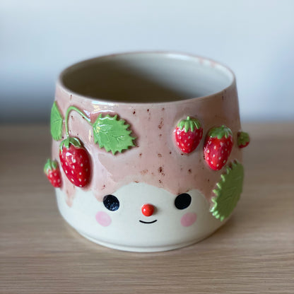 Fraises 02 - Pot de fleur