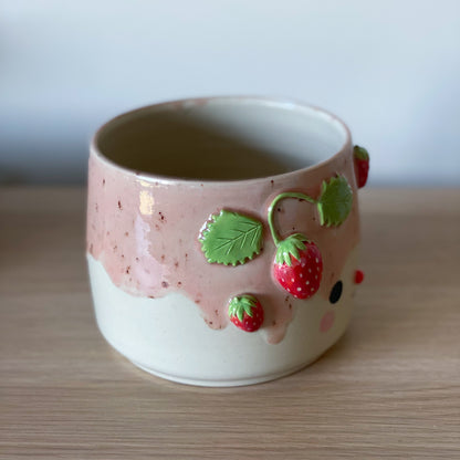 Fraises 02 - Pot de fleur
