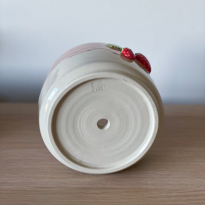 Fraises 02 - Pot de fleur