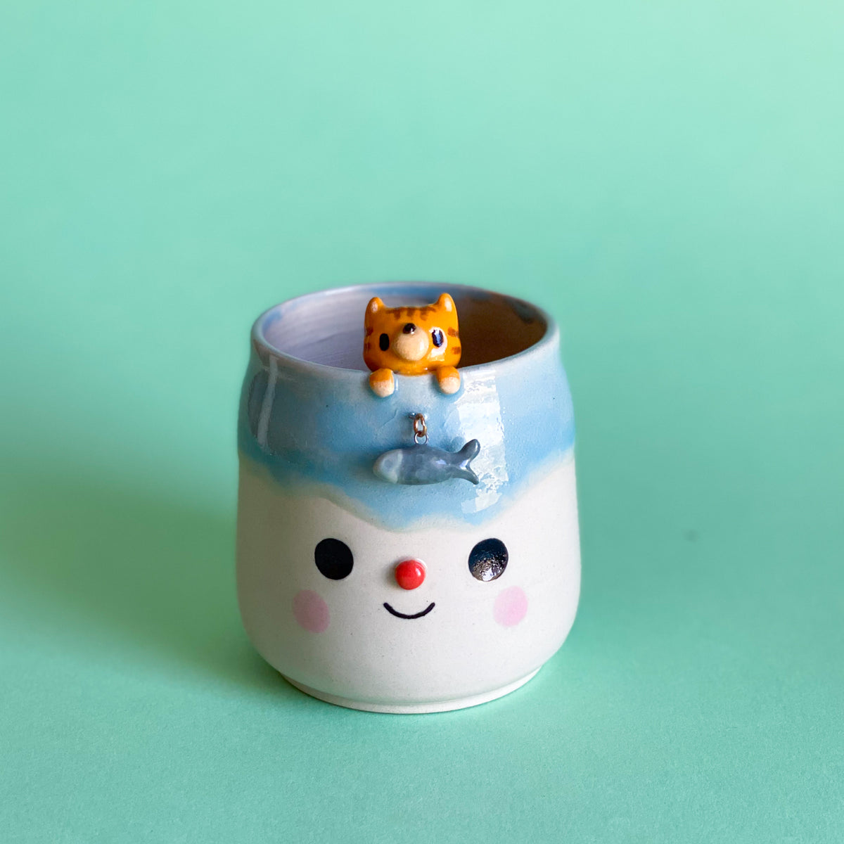 Pêche à la sardine - mini Pot de fleur