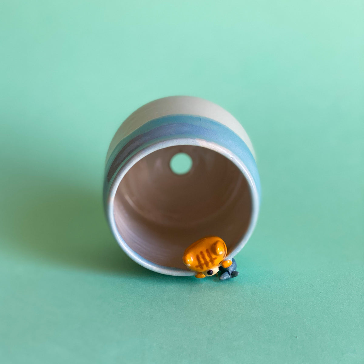 Pêche à la sardine - mini Pot de fleur