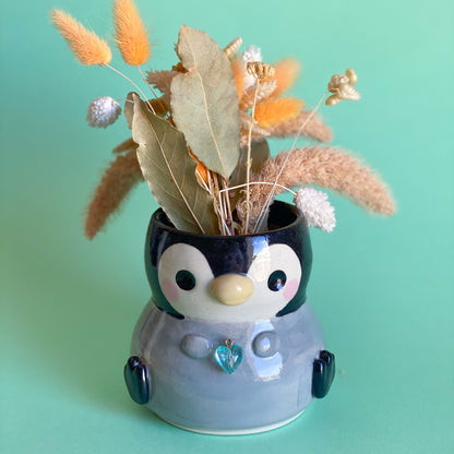 Pingouin dodu - Petit vase (pot non percé)
