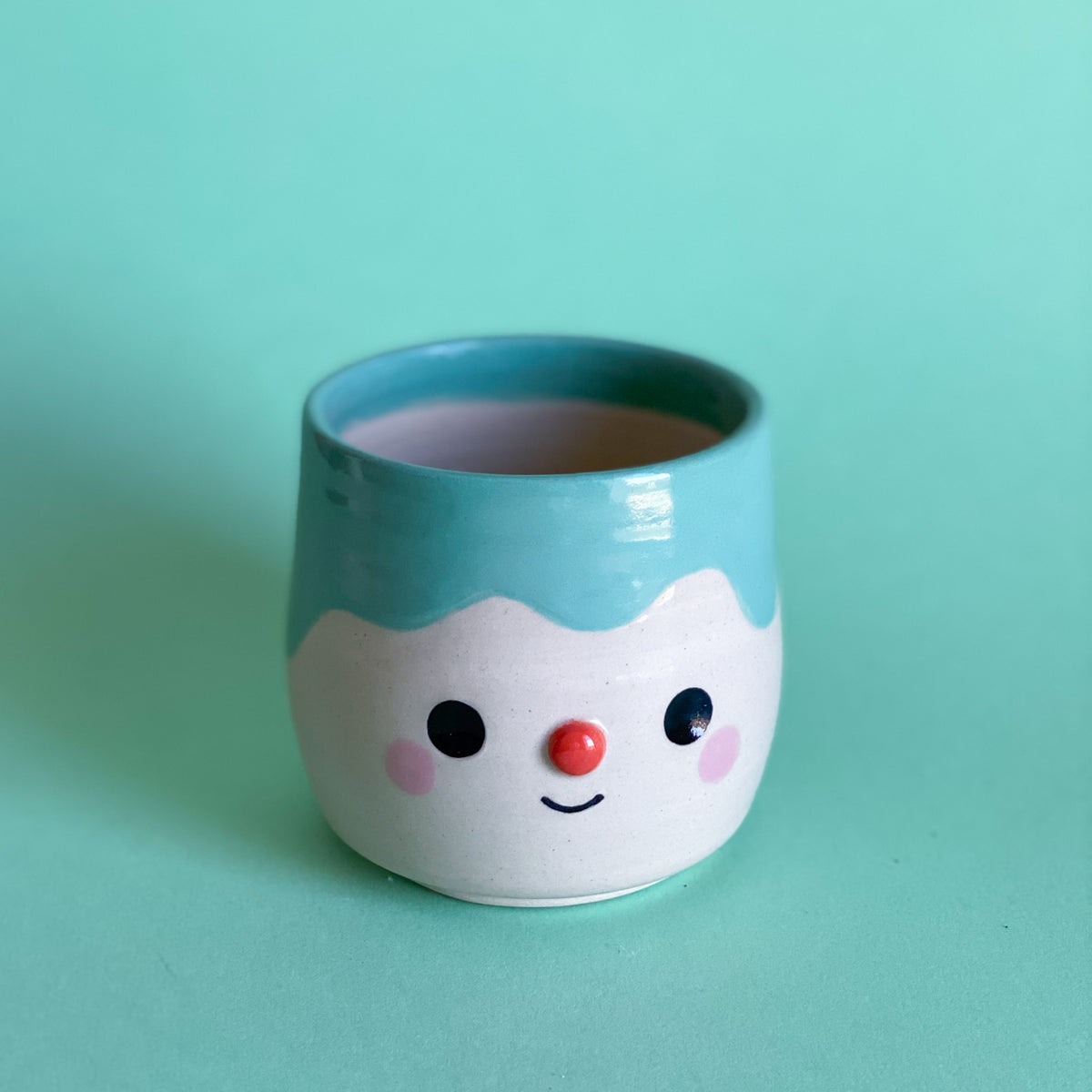 Coulure bleue - mini Pot de fleur