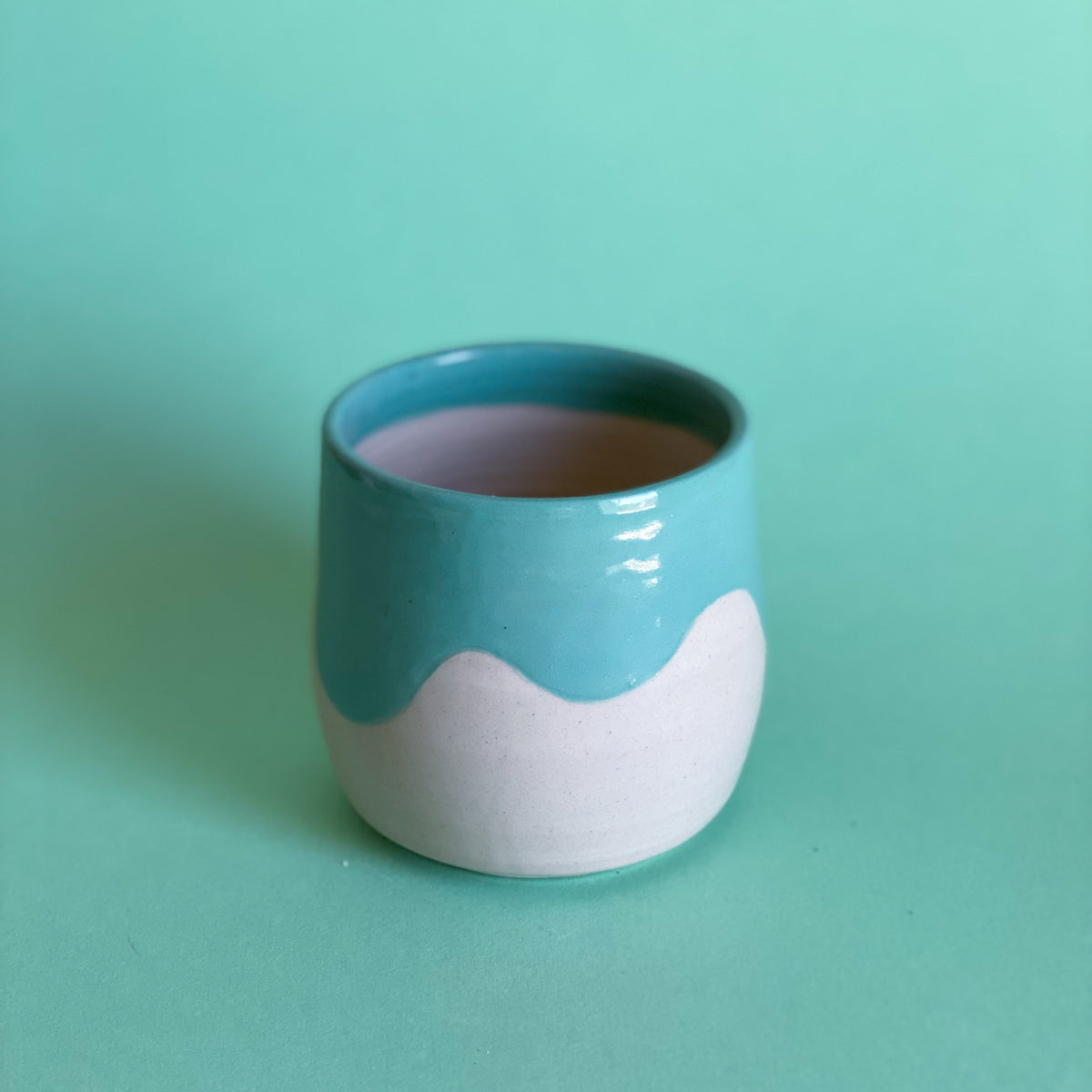 Coulure bleue - mini Pot de fleur