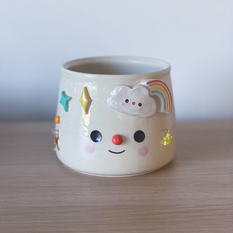 Arc-en-ciel constellé - Pot de fleur