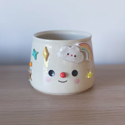 Arc-en-ciel constellé - Pot de fleur