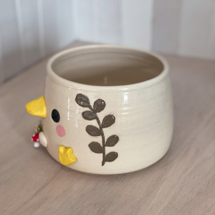 L'oie prend une pause - Grand Pot de fleur