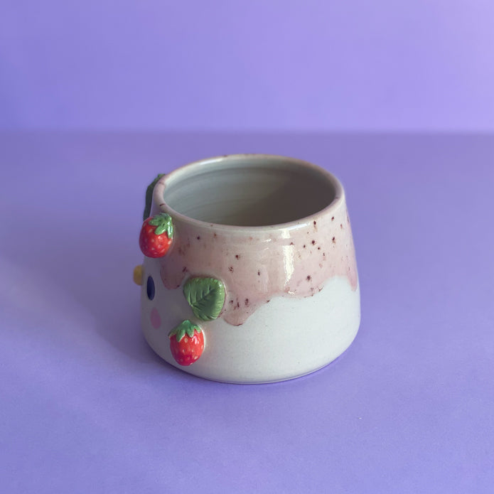 Canard Fraises - Pot de fleur