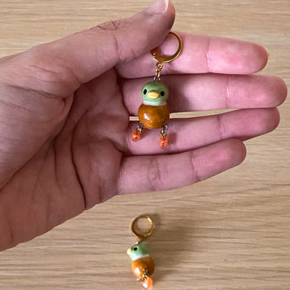 Canards colvert - Paire de boucles d'oreilles