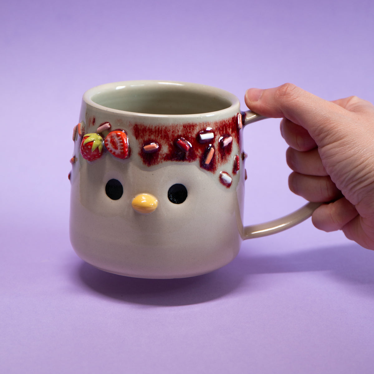 Yaourt Fraise - Tasse 450ml Recto Verso