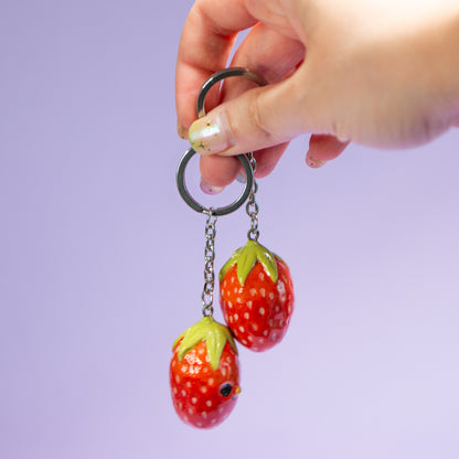 Fraise - Porte clefs