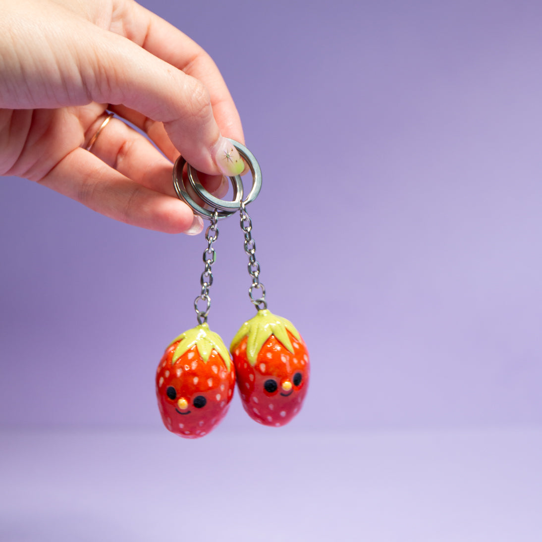 Fraise - Porte clefs