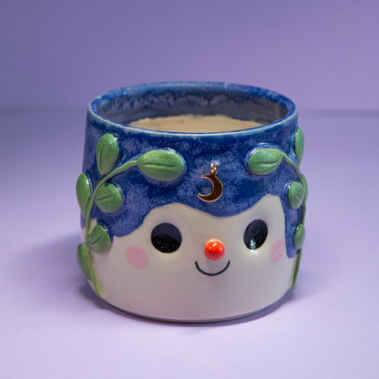 Feuillage nocturne - Pot de fleur