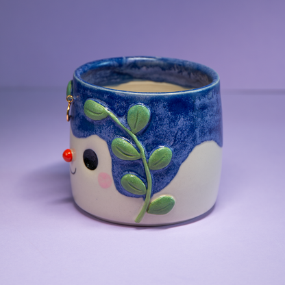 Feuillage nocturne - Pot de fleur